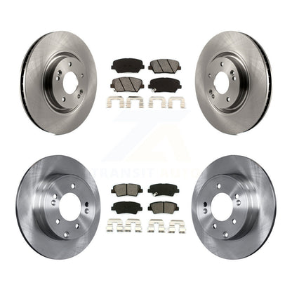 Kit de rotors de frein à disque avant et arrière et plaquettes semi-métalliques pour Hyundai Azera