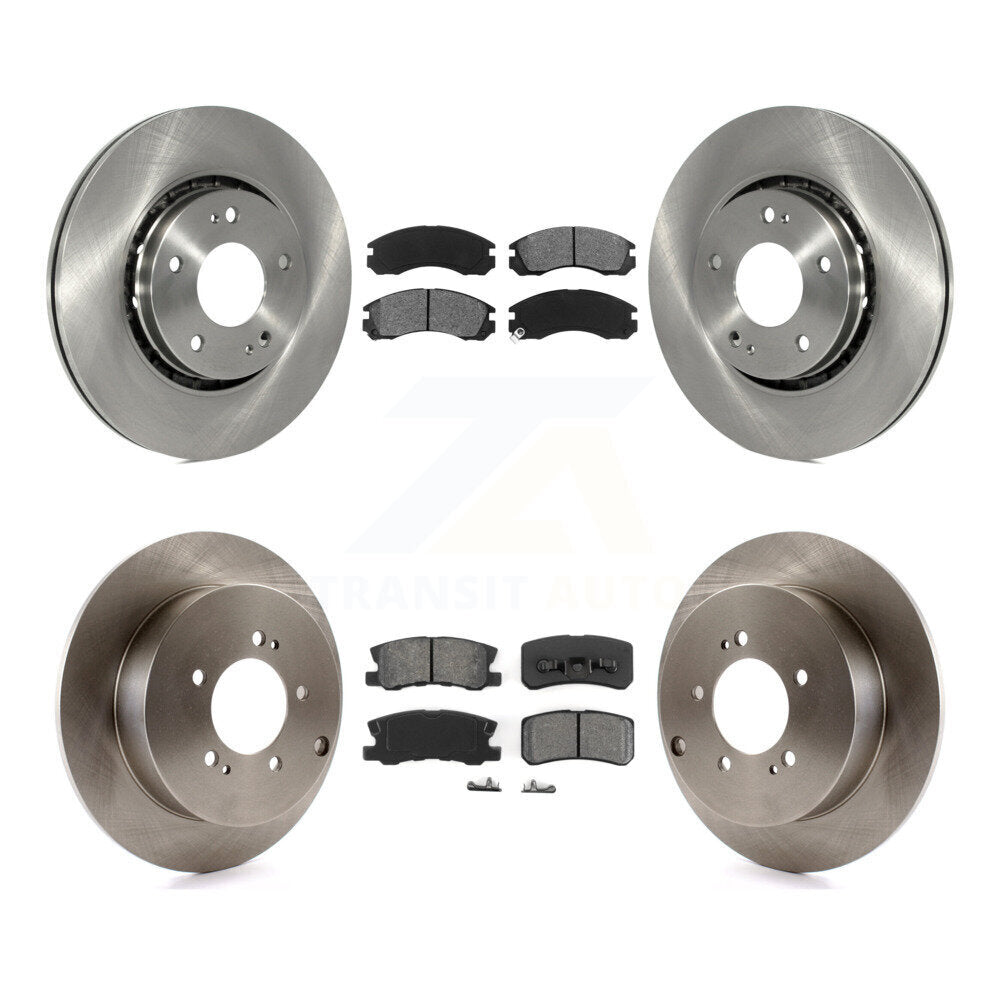 Kit de rotors de frein à disque avant et arrière et plaquettes semi-métalliques pour Mitsubishi Lancer