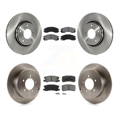 Kit de rotors de frein à disque avant et arrière et plaquettes semi-métalliques pour Mitsubishi Lancer