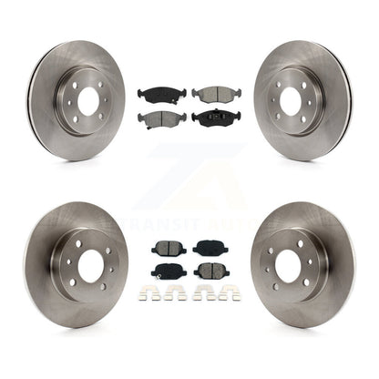 Kit de disques de frein à disque avant et arrière et plaquettes semi-métalliques pour Fiat 500 K8S-101467
