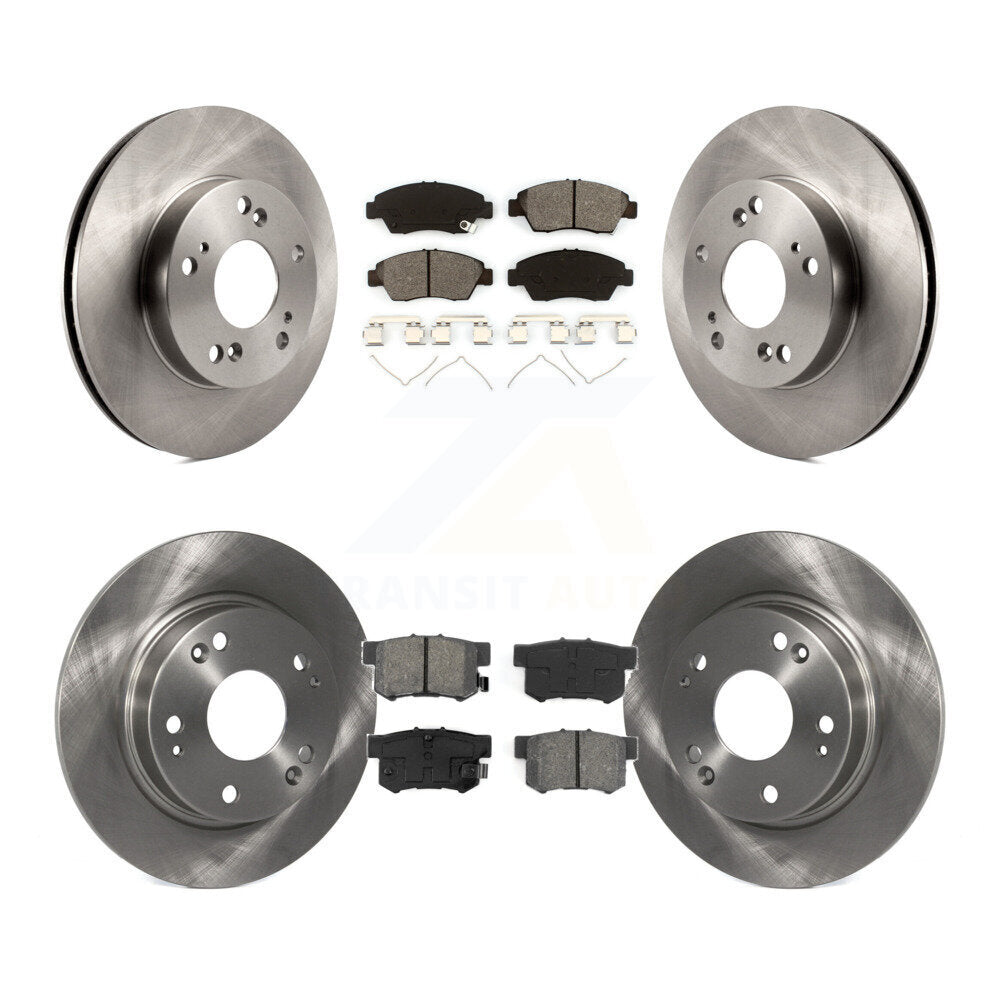 Kit de rotor de frein à disque avant et arrière et plaquettes semi-métalliques pour Acura ILX 2013 2015 1.5
