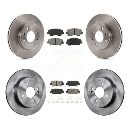 Kit de rotor de frein à disque avant et arrière et plaquettes semi-métalliques pour Hyundai Accent Kia Ri