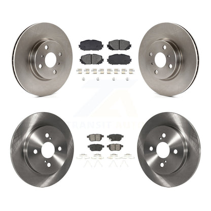 Kit de rotors de frein à disque avant et arrière et plaquettes semi-métalliques pour Toyota Yaris