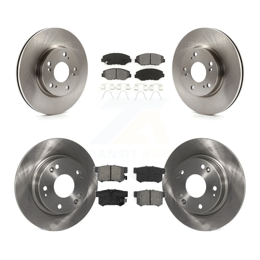 Kit de rotors de frein à disque avant et arrière et plaquettes semi-métalliques pour Acura ILX 2.0L 2013