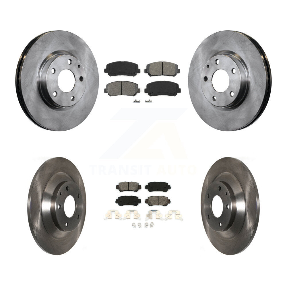 Kit de rotors de frein à disque avant et arrière et plaquettes semi-métalliques pour Mazda CX-2013-2015