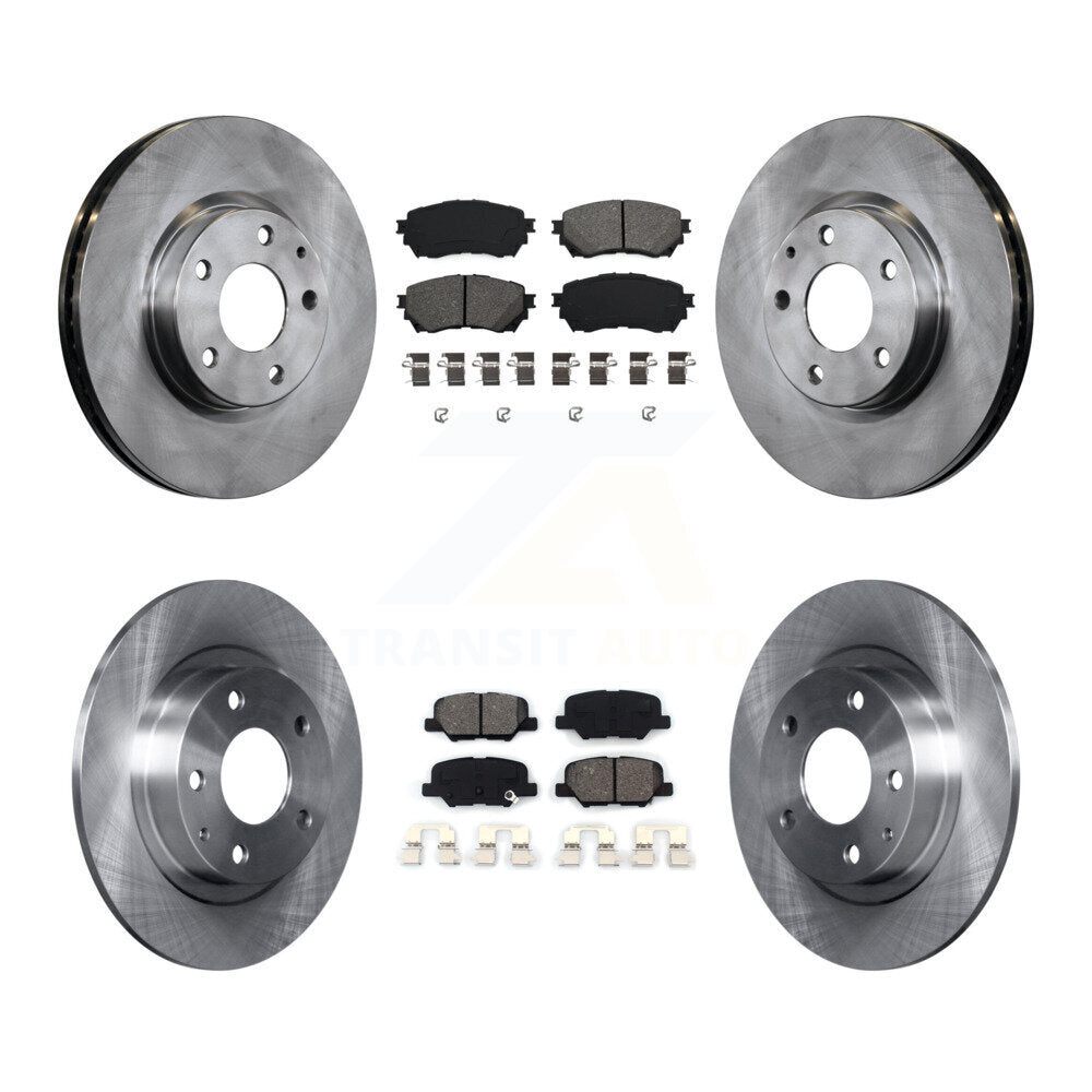 Kit de disques de frein à disque avant et arrière et plaquettes semi-métalliques pour Mazda 6 K8S-101481