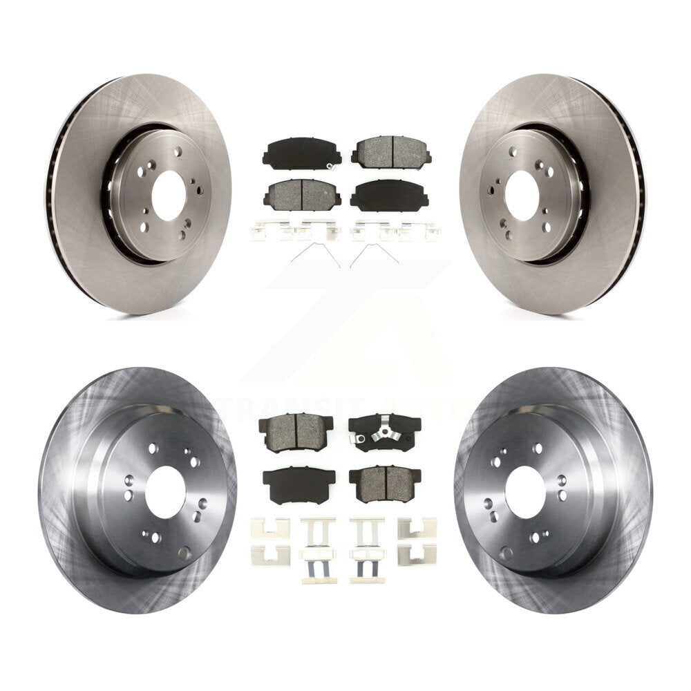 Kit de rotors de frein à disque avant et arrière et plaquettes semi-métalliques pour Acura RDX 2013-2018