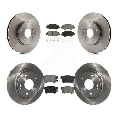 Kit de rotors de frein à disque avant et arrière et plaquettes semi-métalliques pour Honda Civic