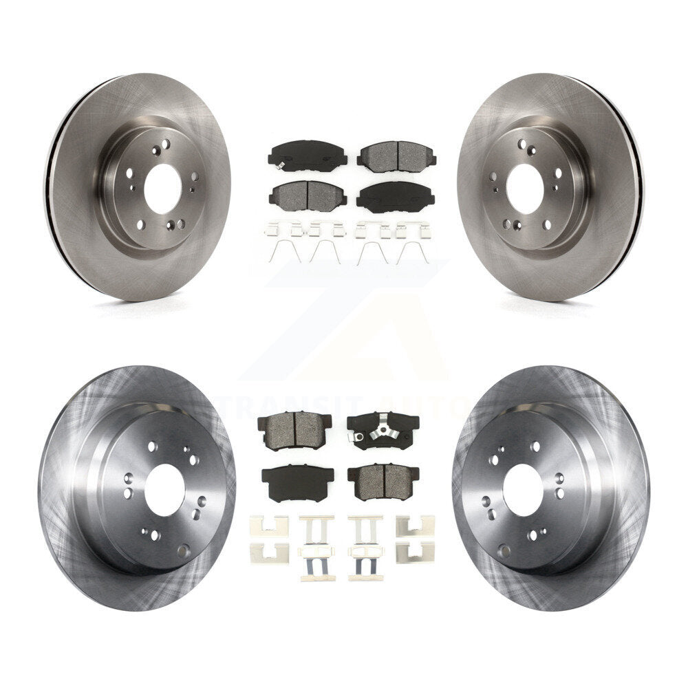 Rotor de frein à disque avant et arrière et Kit de plaquettes semi-métalliques pour Honda CR-V FW 2012 – 2016