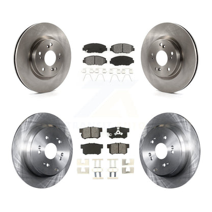 Rotor de frein à disque avant et arrière et Kit de plaquettes semi-métalliques pour Honda CR-V FW 2012 – 2016