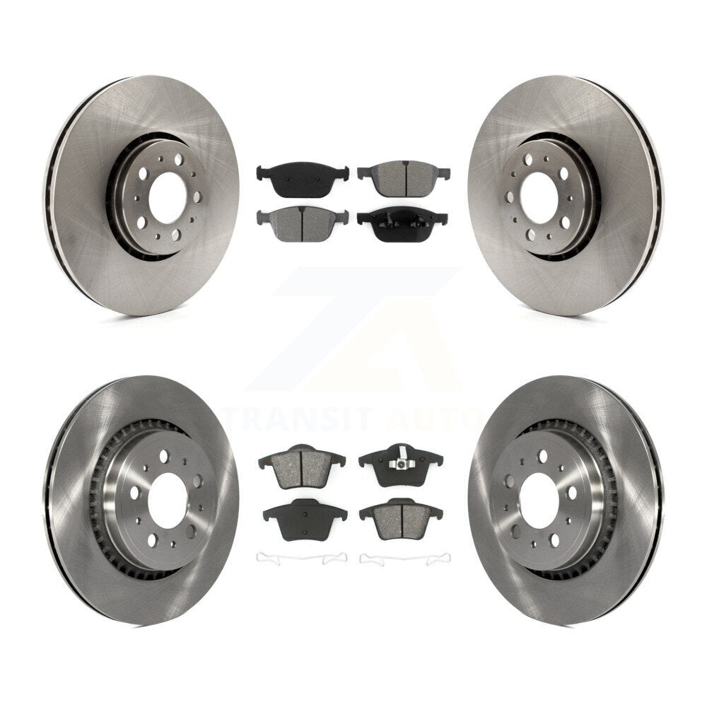 Kit de disques de frein à disque avant et arrière et plaquettes semi-métalliques pour Volvo XC90