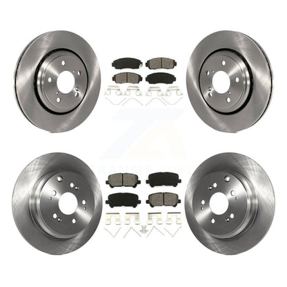 Rotors de frein à disque avant et arrière et kit de plaquettes semi-métalliques pour Honda Odysse 2015-2017