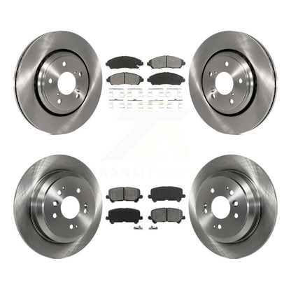 Kit de rotors de frein à disque avant et arrière et plaquettes semi-métalliques pour Honda Pilot Ridgelin