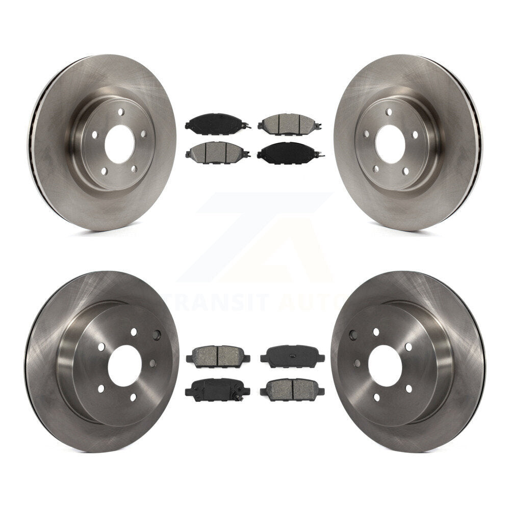 Kit de rotor de frein avant et arrière et plaquettes semi-métalliques pour Nissan Murano Pathfinder QX6