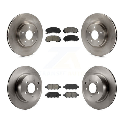 Rotors de frein à disque avant et arrière et kit de plaquettes semi-métalliques pour INFINITI QX5 2016-2017