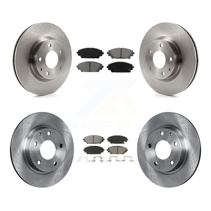 Kit de disques de frein à disque avant et arrière et plaquettes semi-métalliques pour Mazda 3 Sport