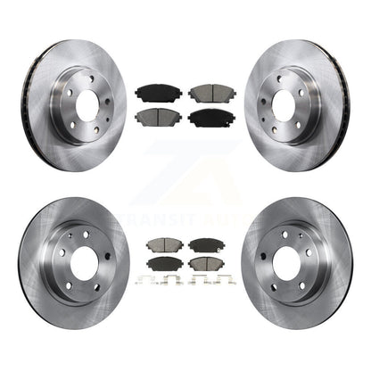 Kit de disques de frein à disque avant et arrière et plaquettes semi-métalliques pour Mazda 3 Sport
