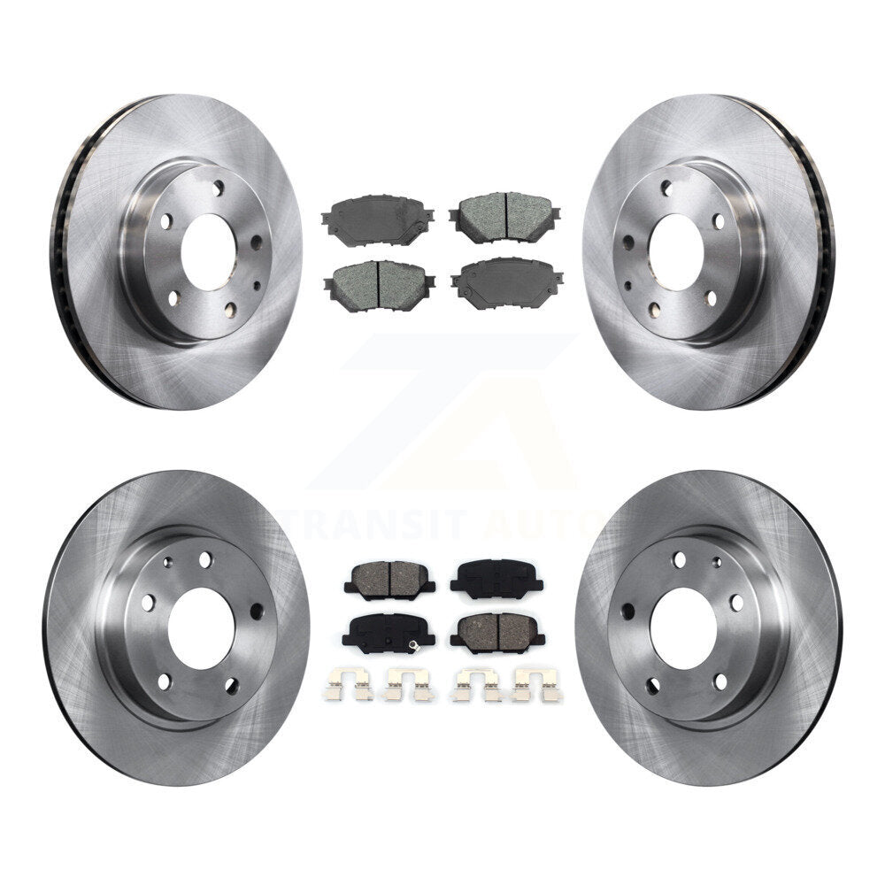 Kit de disques de frein à disque avant et arrière et plaquettes semi-métalliques pour Mazda 3 Sport