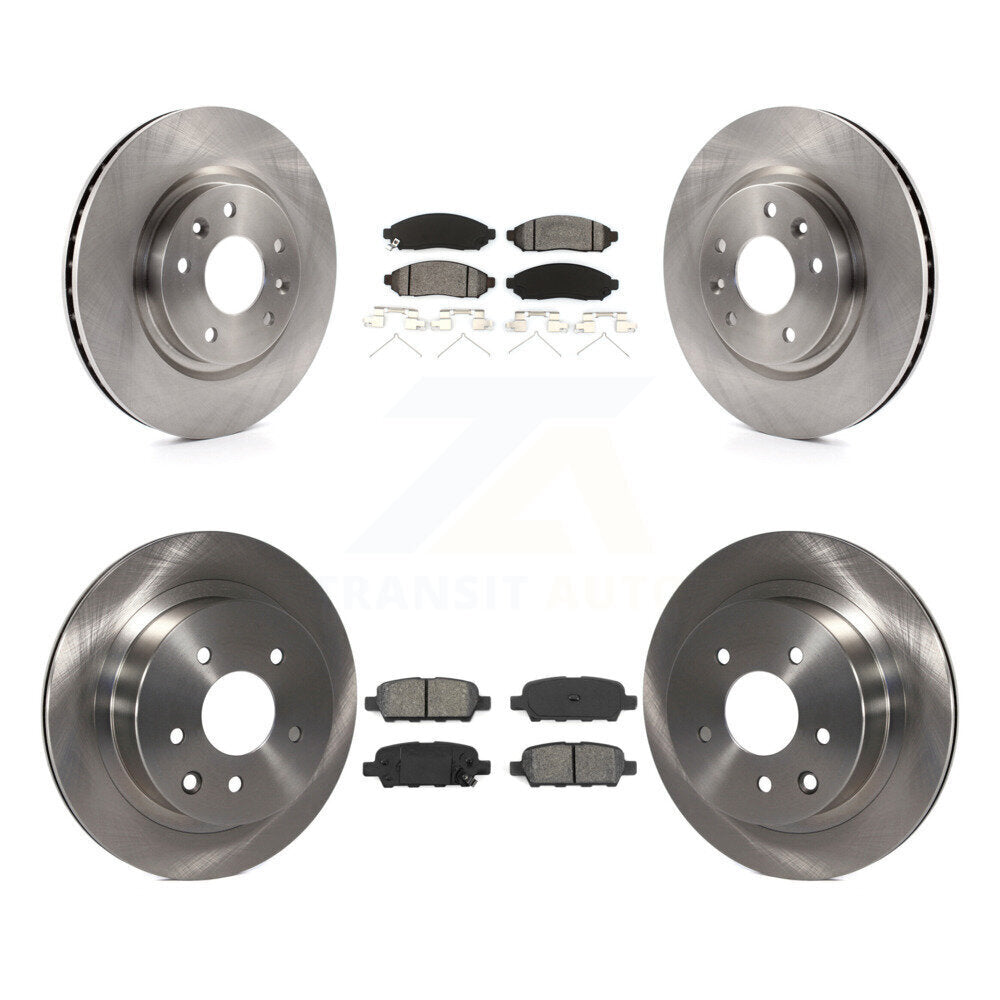 Kit de disques de frein à disque avant et arrière et plaquettes semi-métalliques pour Nissan LEAF