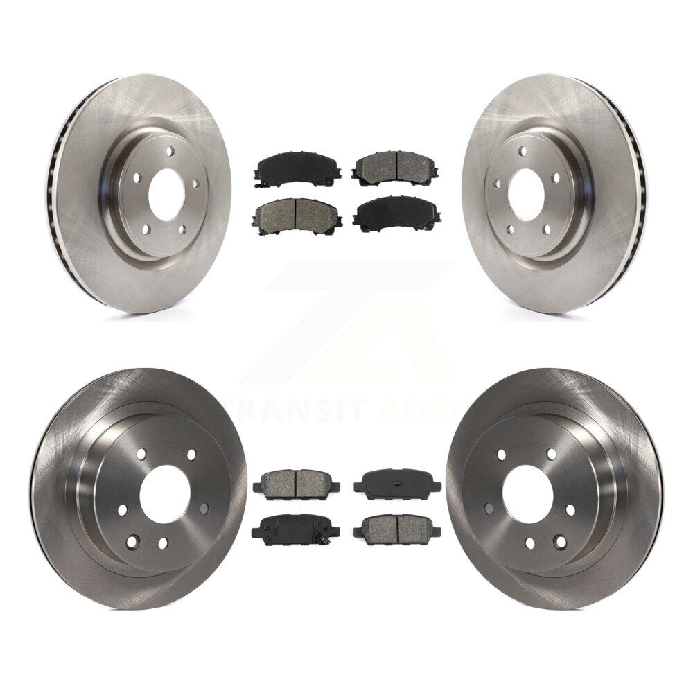 Kit de disques de frein à disque avant et arrière et plaquettes semi-métalliques pour Nissan Rogue