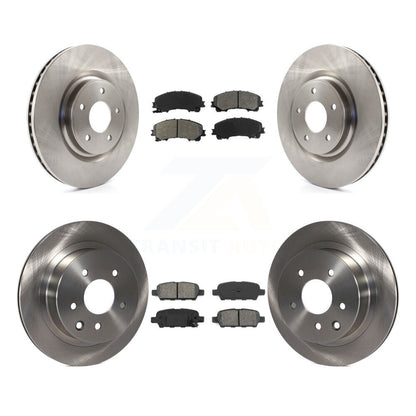 Kit de disques de frein à disque avant et arrière et plaquettes semi-métalliques pour Nissan Rogue
