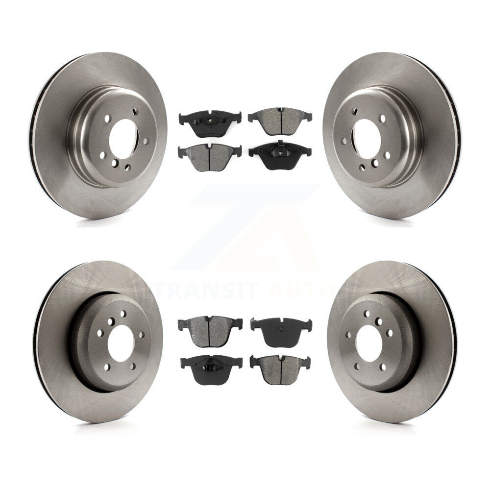 Kit de rotor de frein avant et arrière et plaquettes semi-métalliques pour BMW 650i 645Ci 550i 545i 535