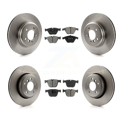 Kit de rotor de frein avant et arrière et plaquettes semi-métalliques pour BMW 650i 645Ci 550i 545i 535