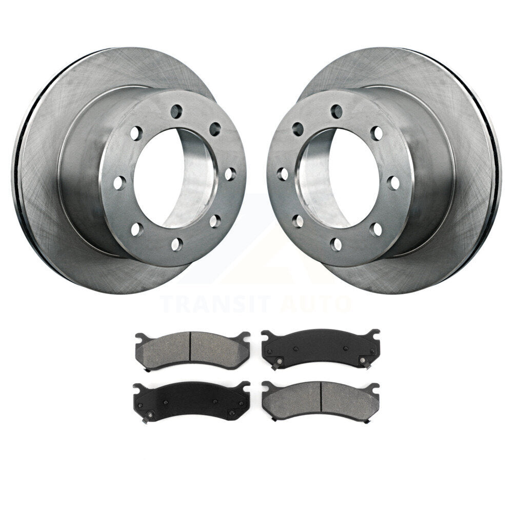 Kit de disques de frein à disque arrière et plaquettes semi-métalliques pour GMC Sierra 3500 Classic