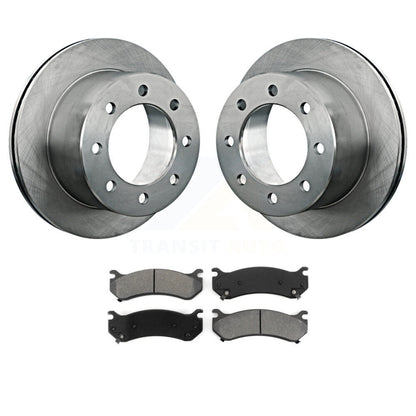 Kit de disques de frein à disque arrière et plaquettes semi-métalliques pour GMC Sierra 3500 Classic