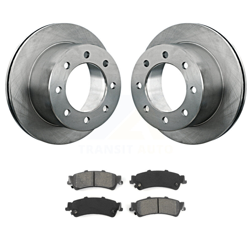 Kit de disques de frein à disque arrière et plaquettes semi-métalliques pour GMC Sierra 3500 2001