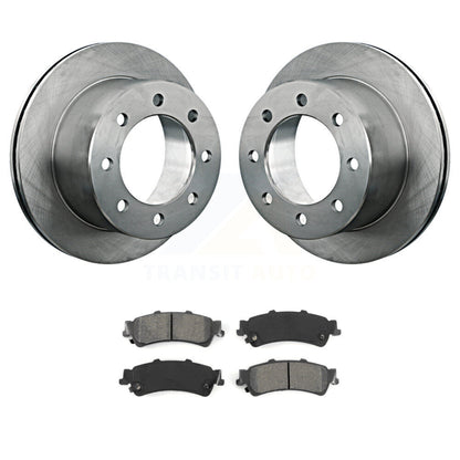 Kit de disques de frein à disque arrière et plaquettes semi-métalliques pour GMC Sierra 3500 2001
