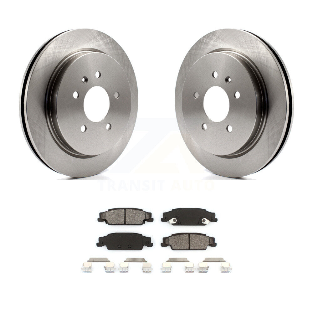 Kit de disques de frein à disque arrière et plaquettes semi-métalliques pour Cadillac CTS STS