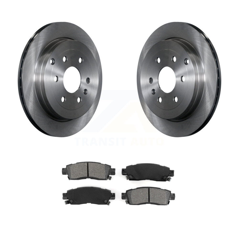 Rotors de frein arrière et Kit de plaquettes semi-métalliques pour GMC Acadia Buick Enclave Chevrole