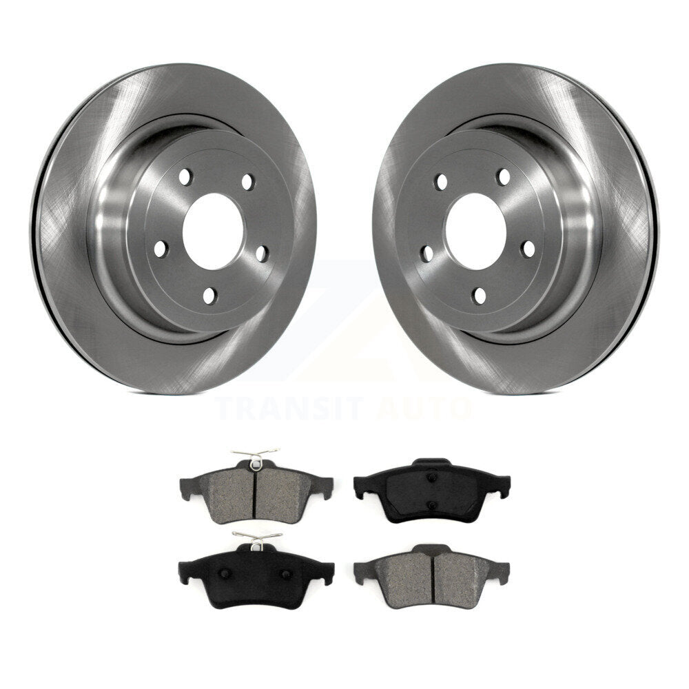 Rotors de frein à disque arrière et kit de plaquettes semi-métalliques pour Chevrolet Cobalt S 2008-2010