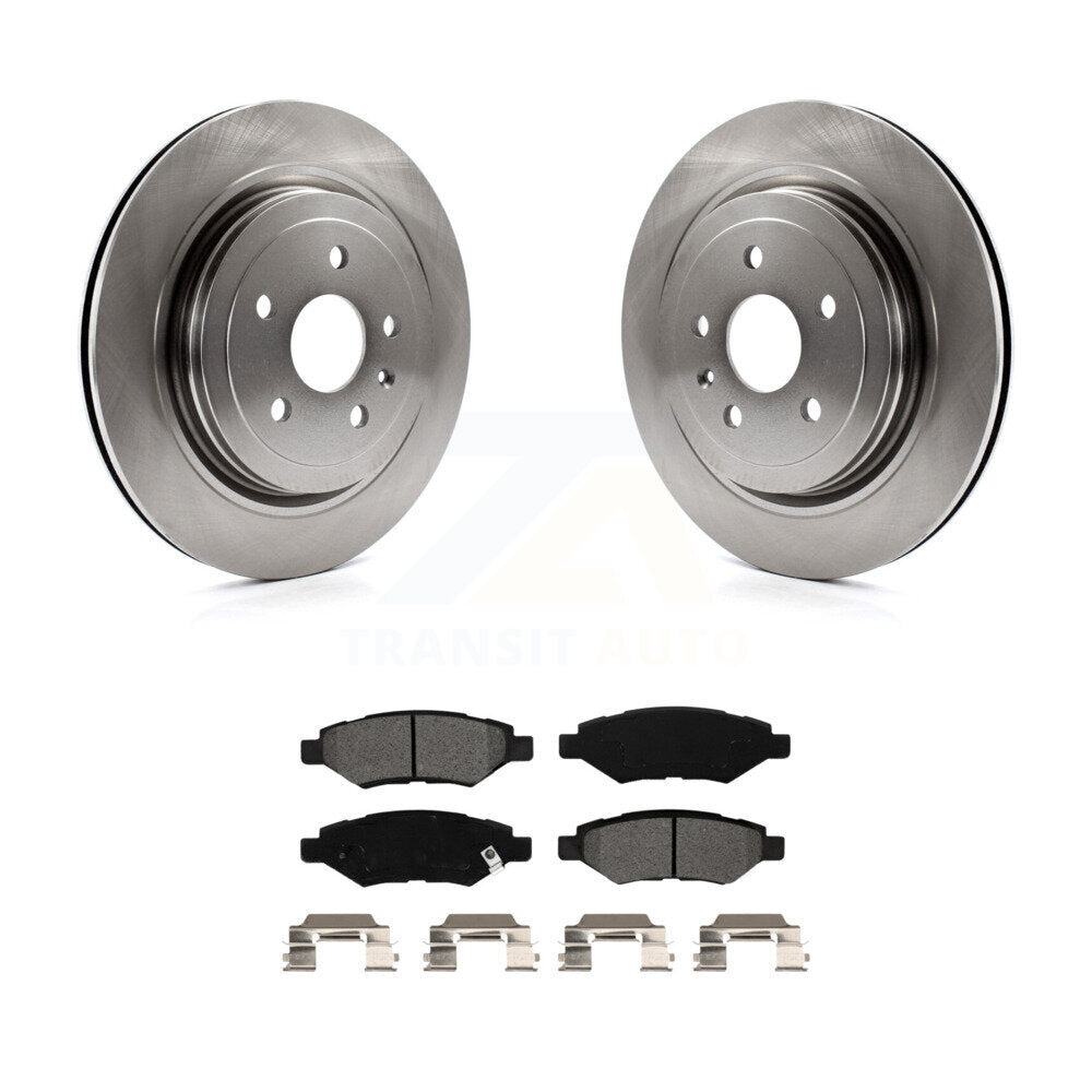 Kit de disques de frein à disque arrière et plaquettes semi-métalliques pour Cadillac CTS K8S-101566