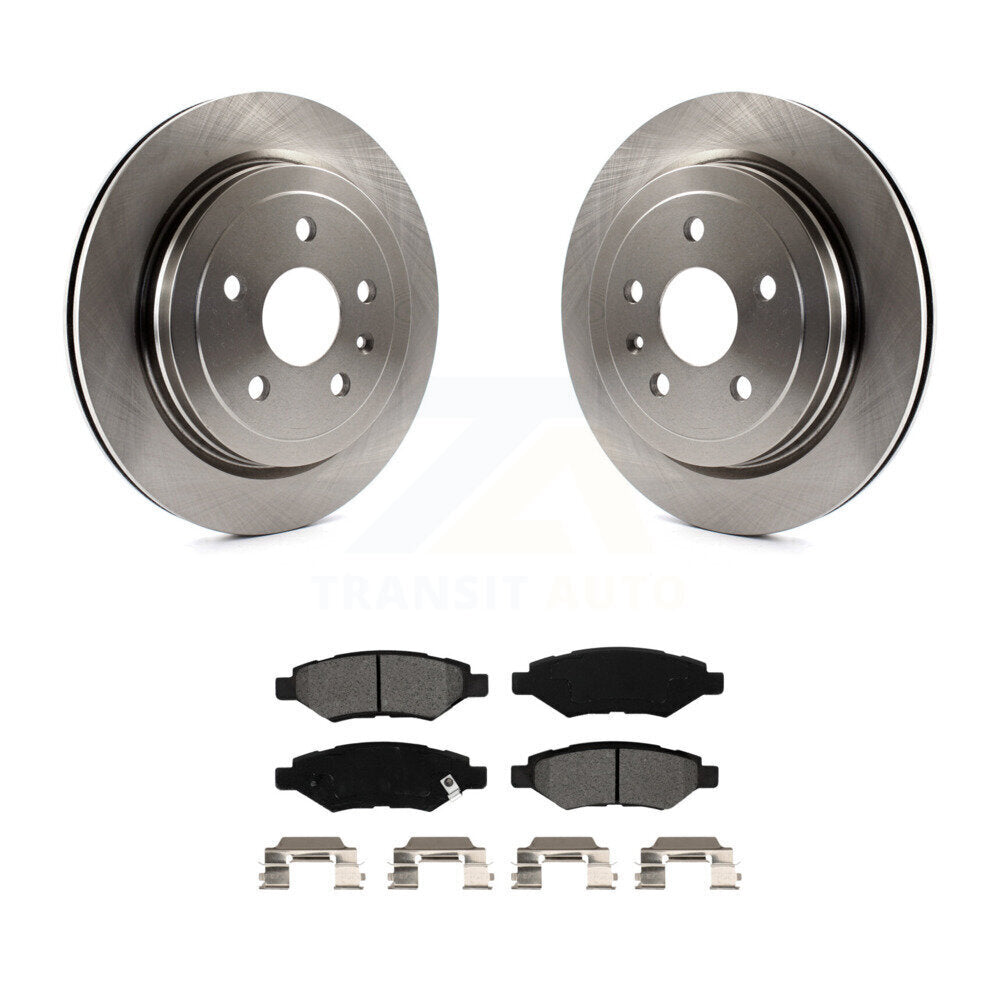 Rotors de frein à disque arrière et Kit de plaquettes semi-métalliques pour Chevrolet Camaro Cadillac CT