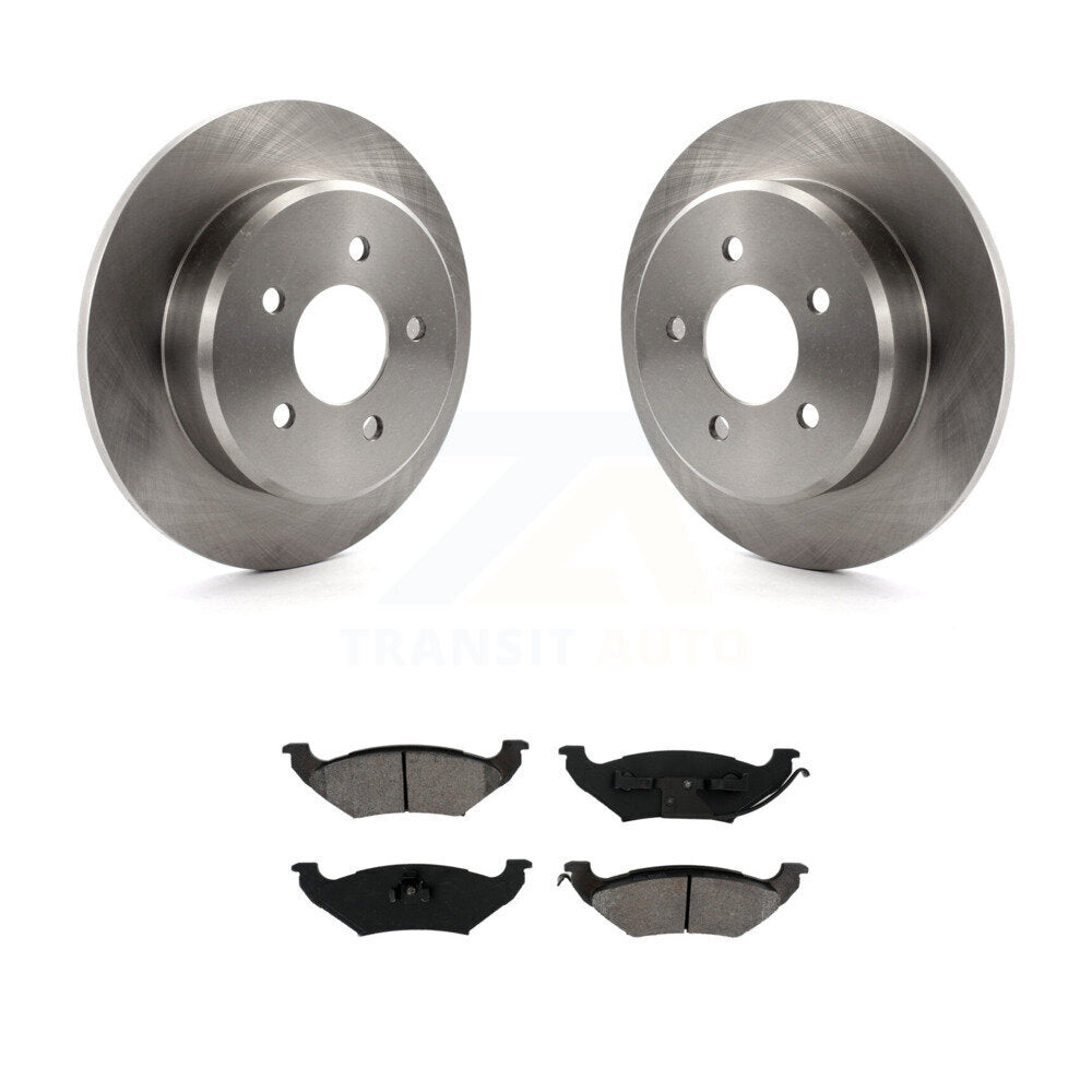 Rotors de frein arrière et kit de plaquettes semi-métalliques pour Mercury Grand Marquis Lincoln Tow