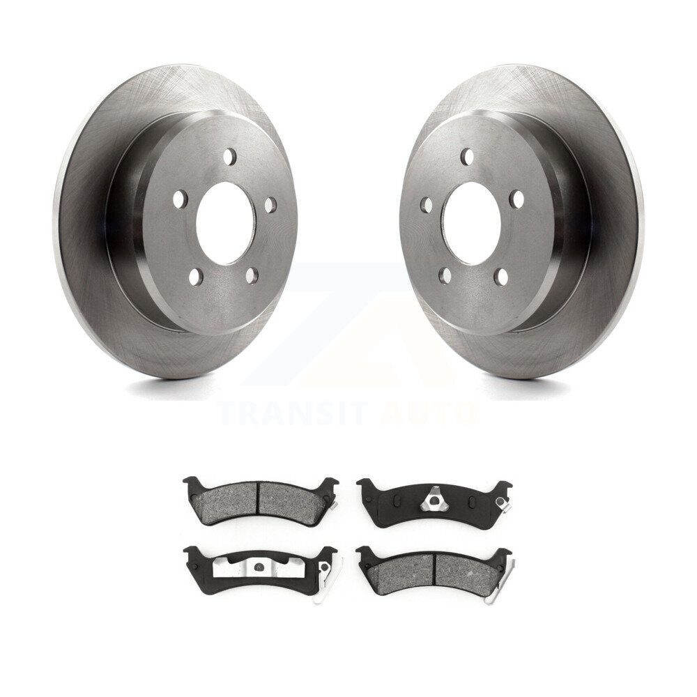 Kit de disques de frein à disque arrière et plaquettes semi-métalliques pour Ford Explorer Sport Trac