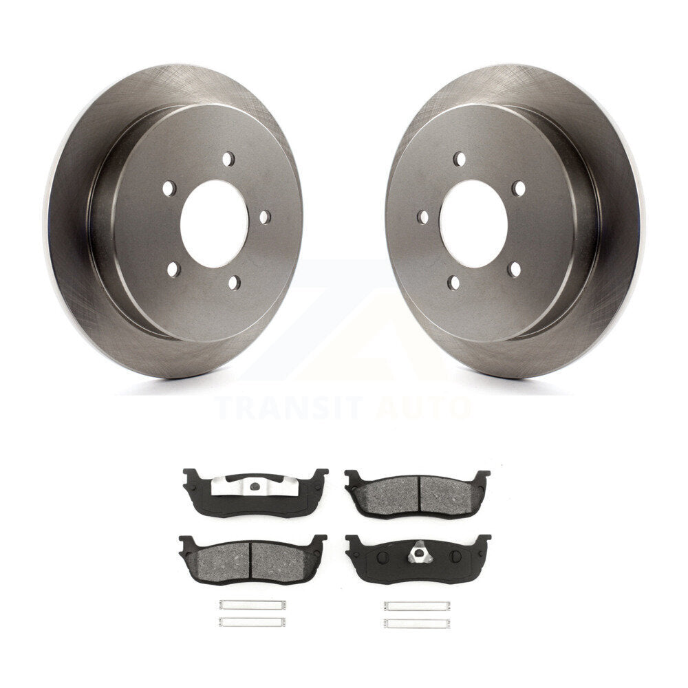 Rotors de frein à disque arrière et Kit de plaquettes semi-métalliques pour Ford F-150 Expedition Lincol