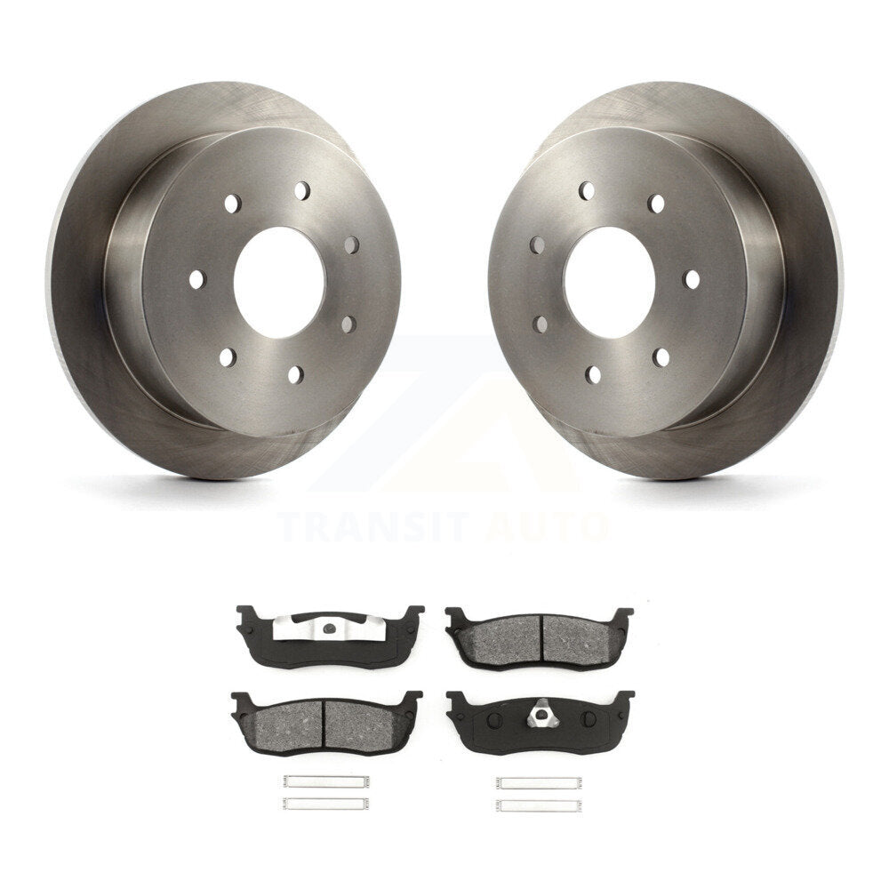 Kit de disques de frein à disque arrière et plaquettes semi-métalliques pour Ford F-150 F-250 HD
