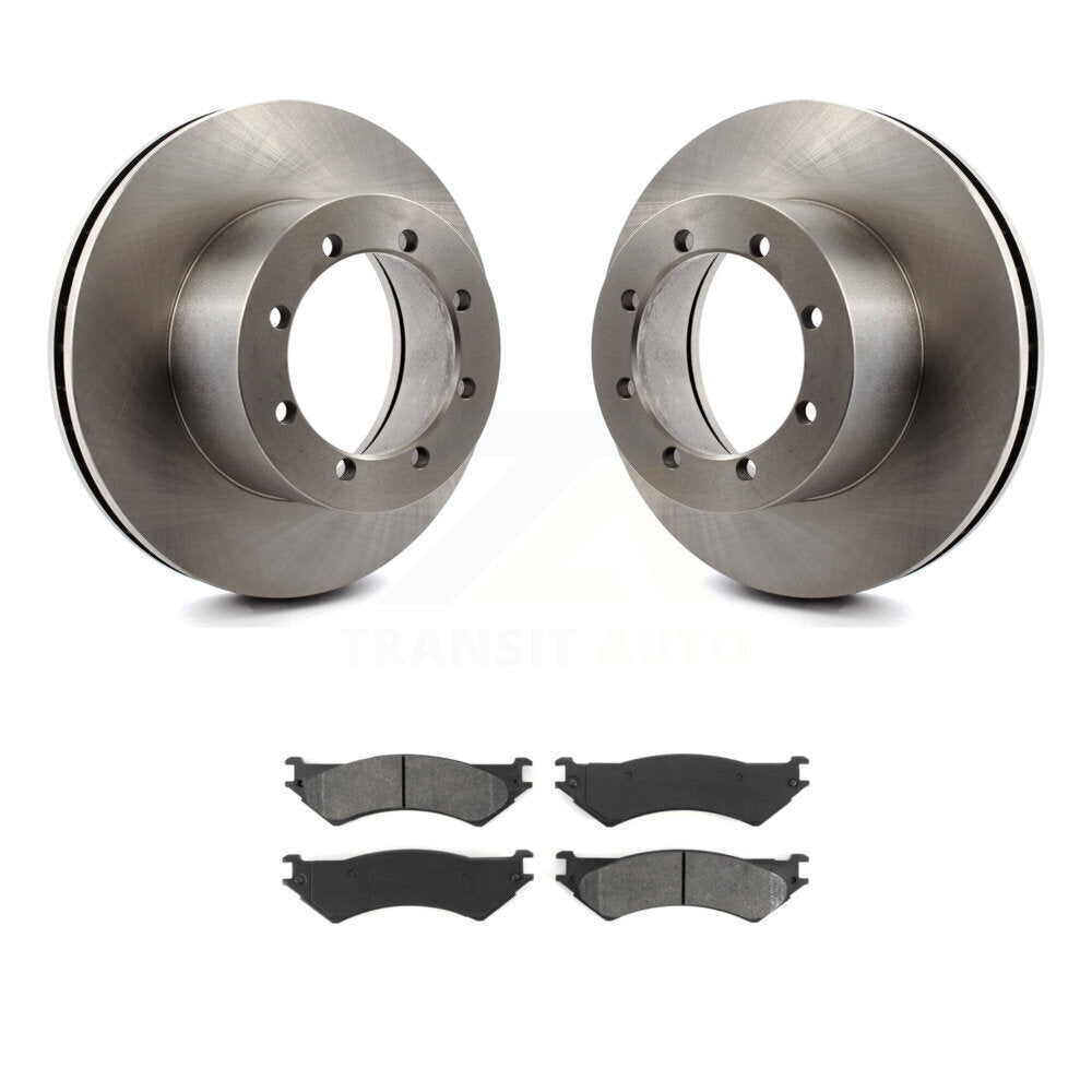 Kit de disques de frein à disque arrière et plaquettes semi-métalliques pour Ford E-350 Super Duty