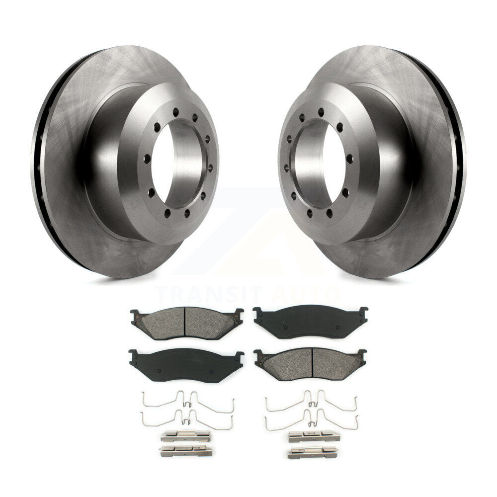 Kit de rotor de frein arrière et de plaquettes semi-métalliques pour châssis de camping-car Ford F-53 E-55