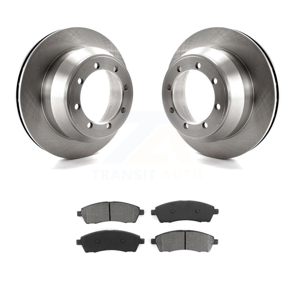 Kit de disques de frein à disque arrière et plaquettes semi-métalliques pour Ford F-350 Super Duty