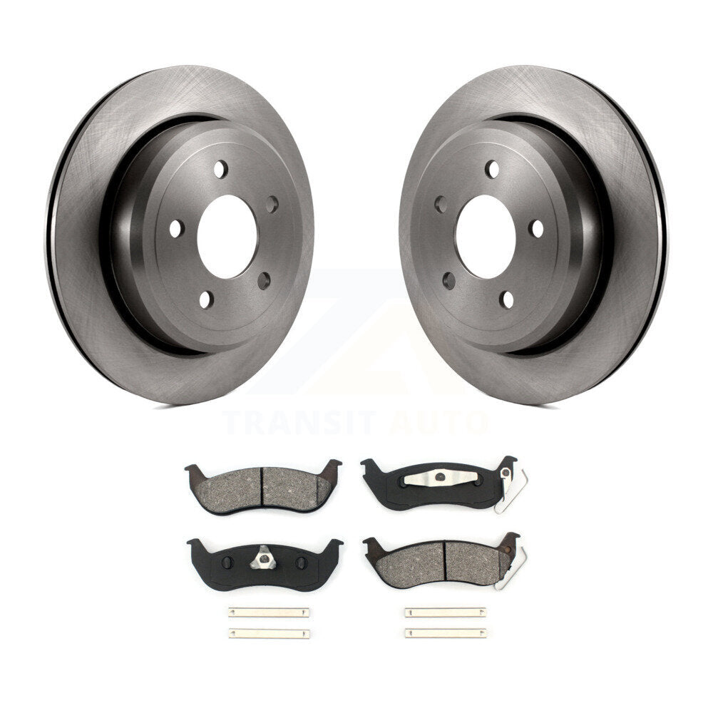 Kit de rotor de frein arrière et de plaquettes semi-métalliques pour Ford Crown Victoria Mercury Gran