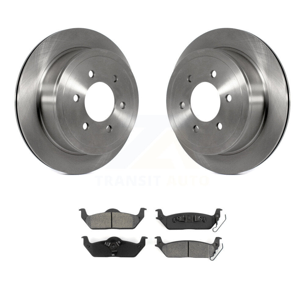 Kit de disques de frein à disque arrière et plaquettes semi-métalliques pour Ford F-150 Lincoln Mark L