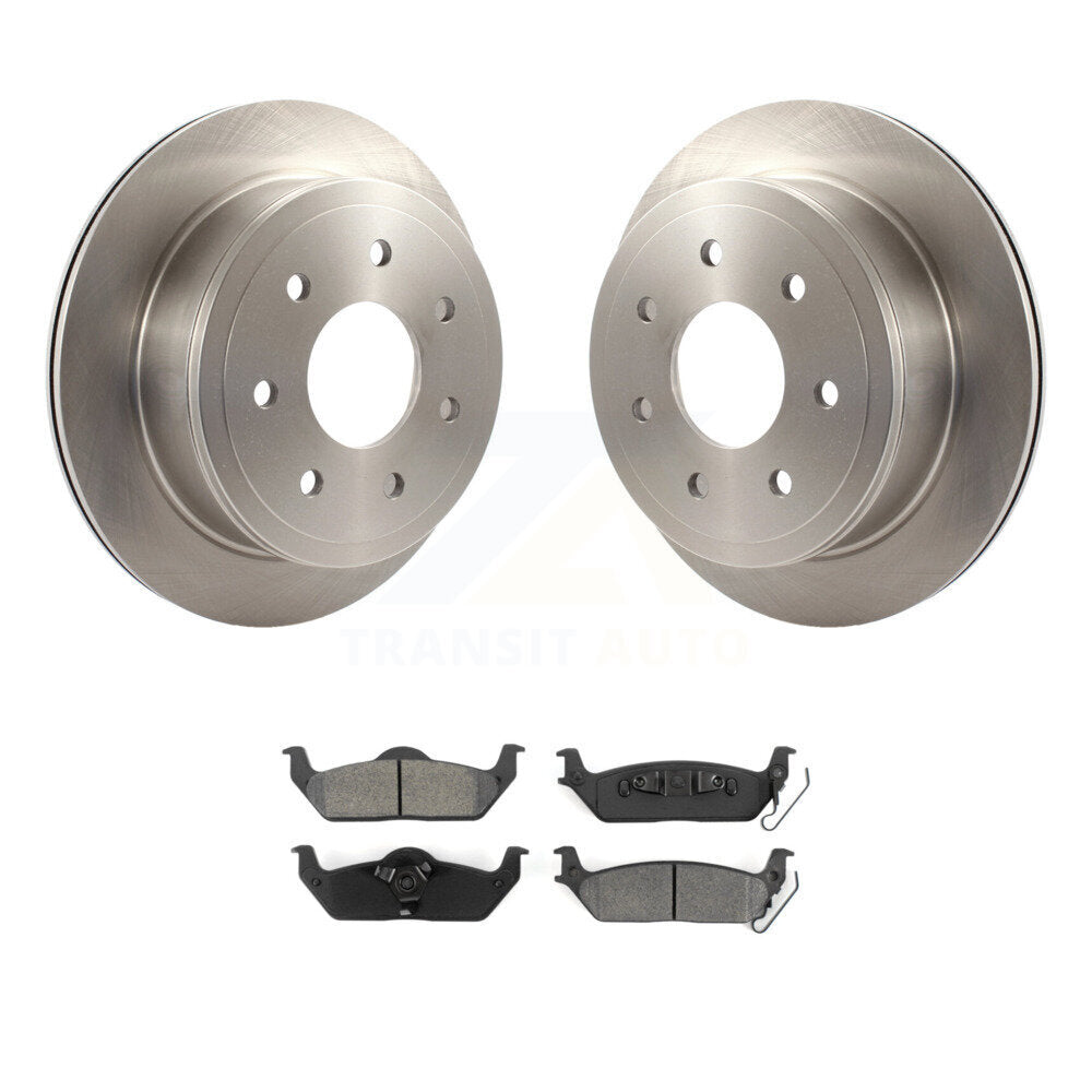 Kit de disques de frein à disque arrière et plaquettes semi-métalliques pour Ford F-150 Lincoln Mark L