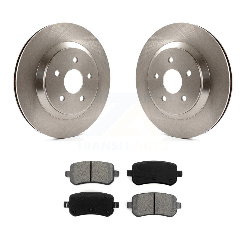 Rotor de frein à disque arrière et Kit de plaquettes semi-métalliques pour Ford Freestar Mercury Montere