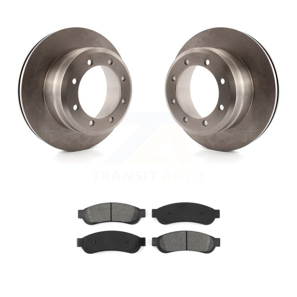Kit de rotor de frein arrière et de plaquettes semi-métalliques pour Ford F-350 Super Duty F-250 F-45