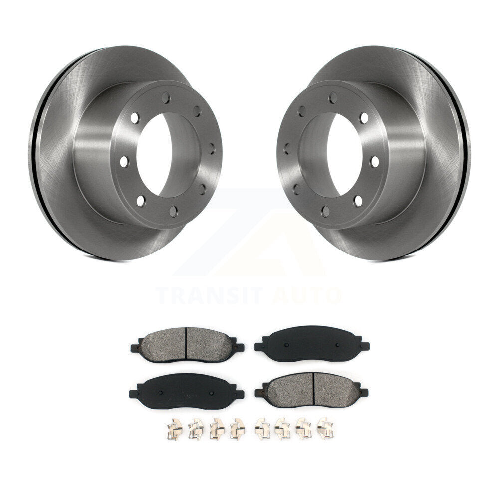 Kit de plaquettes semi-métalliques de rotor de frein arrière pour Ford F-350 Super Duty F-25 2005-2007