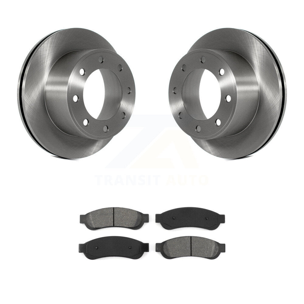 Rotors de frein à disque arrière et Kit de plaquettes semi-métalliques pour Ford F-250 Super Duty F-35